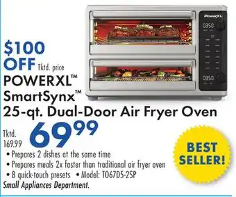 Boscov's POWERXL SmartSynx 25-qt. Dual-Door Air Fryer Oven offer