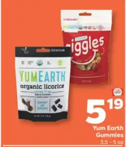 Weis Markets Yum Earth Gummies offer