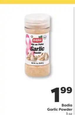 Weis Markets Badia Garlic Powder offer