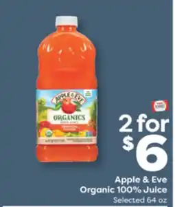 Weis Markets Apple & Eve Organic 100% Juice offer