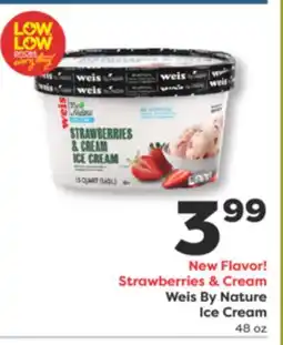 Weis Markets Strawberries & Cream Weis By Nature Ice Cream offer