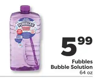 Weis Markets Fubbles Bubble Solution offer