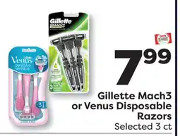 Weis Markets Gillette Mach3 or Venus Disposable Razors offer