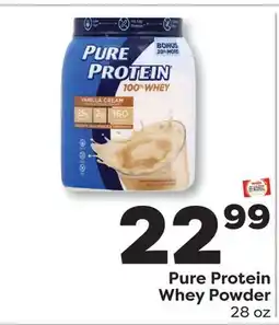 Weis Markets Pure Protein Whey Powder offer