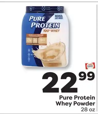 Weis Markets Pure Protein Whey Powder offer