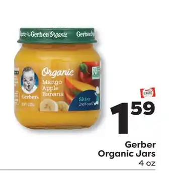Weis Markets Gerber Organic Jars offer