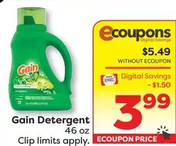 Weis Markets Gain Detergent offer