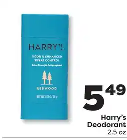Weis Markets Harry's Deodorant offer