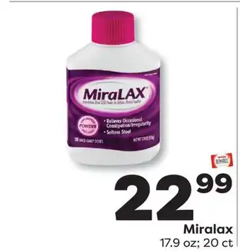 Weis Markets Miralax offer