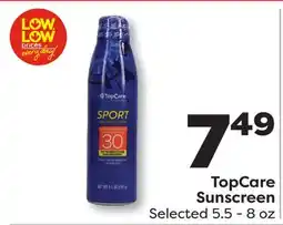 Weis Markets TopCare Sunscreen offer