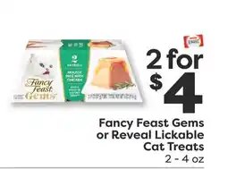 Weis Markets Fancy Feast Gems or Reveal Lickable Cat Treats offer