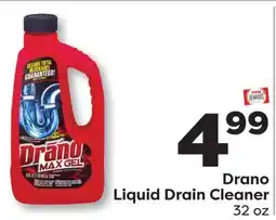 Weis Markets Drano Liquid Drain Cleaner offer