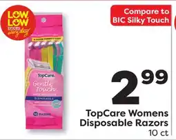 Weis Markets TopCare Womens Disposable Razors offer