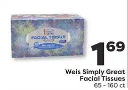 Weis Markets Weis Simply Great Facial Tissues offer
