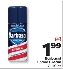 Weis Markets Barbasol Shave Cream offer