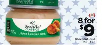 Weis Markets Beechnut Just offer