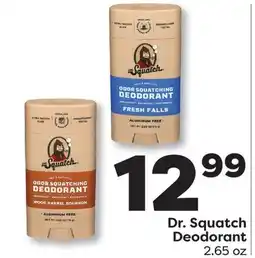 Weis Markets Dr. Squatch Deodorant offer