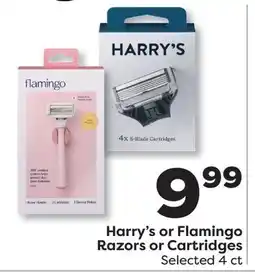Weis Markets Harry's or Flamingo Razors or Cartridges offer