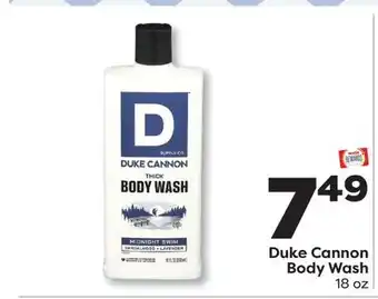 Weis Markets Duke Cannon Body Wash offer