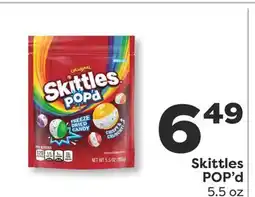 Weis Markets Skittles POP'd offer