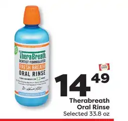 Weis Markets Therabreath Oral Rinse offer