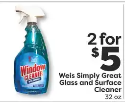 Weis Markets Weis Simply Great Glass and Surface Cleaner offer