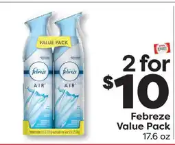 Weis Markets Febreze Value Pack offer