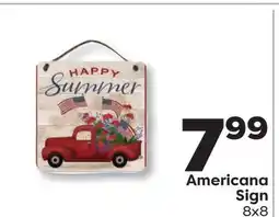 Weis Markets Americana Sign offer