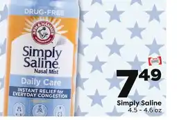 Weis Markets Simply Saline offer