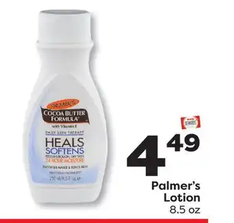 Weis Markets Palmer's Lotion offer
