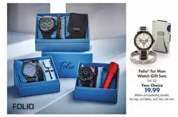 Boscov's Folio for Men Watch Gift Sets offer