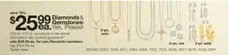 JC Penney 1/20 to 1/10 ct. tw natural or lab-grown diamond or lab-created gemstone offer