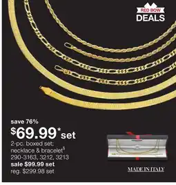 JC Penney 2-pc. boxed set necklace & bracelet§ offer