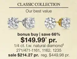 JC Penney 1/4 ct. t.w. natural diamond‡ offer
