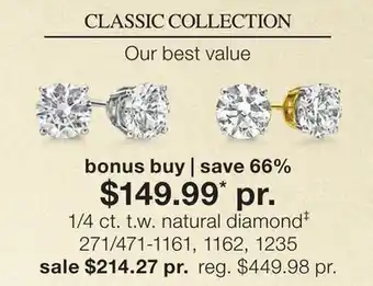 JC Penney 1/4 ct. t.w. natural diamond‡ offer
