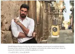 Boscov's Dolce & Gabbana Devotion offer