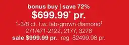 JC Penney 1-3/8 ct. t.w. lab-grown diamond‡ offer