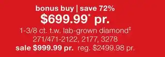 JC Penney 1-3/8 ct. t.w. lab-grown diamond‡ offer