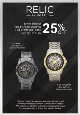 Boscov's Relic by Fossil Brennen Automatic offer