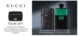 Boscov's Gucci Guilty Pour Homme Parfum offer