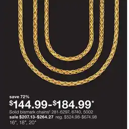 JC Penney Solid bismark chains◊ offer
