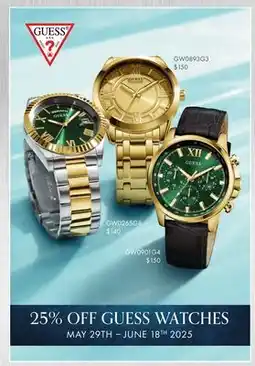 Boscov's GUESS WATCHES offer