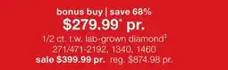 JC Penney 1/2 ct. t.w. lab-grown diamond‡ offer