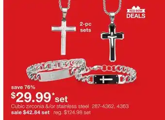 JC Penney Cubic zirconia &/or stainless steel offer
