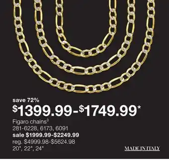 JC Penney Figaro chains◊ offer