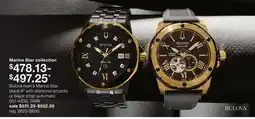 JC Penney Bulova men's Marine Star black IP with diamond accents or black strap automatic offer