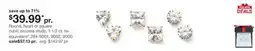 JC Penney Round, heart or square cubic zirconia studs, 1-1/2 ct. tw. equivalent‡ offer