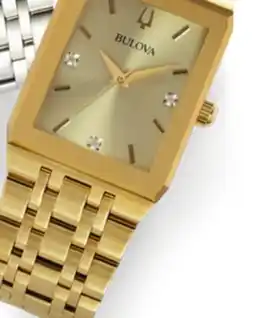 JC Penney Bulova men's Quadra gold-tone offer