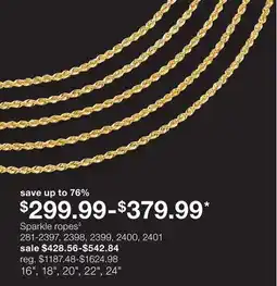 JC Penney Sparkle ropes◊ offer