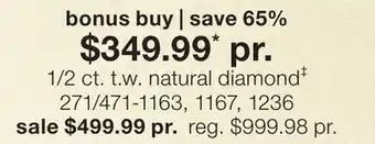 JC Penney 1/2 ct. t.w. natural diamond‡ offer